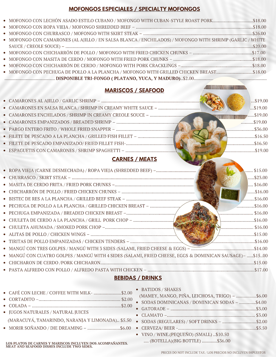 El Rincón De Papa Restaurant Menu - Image 3